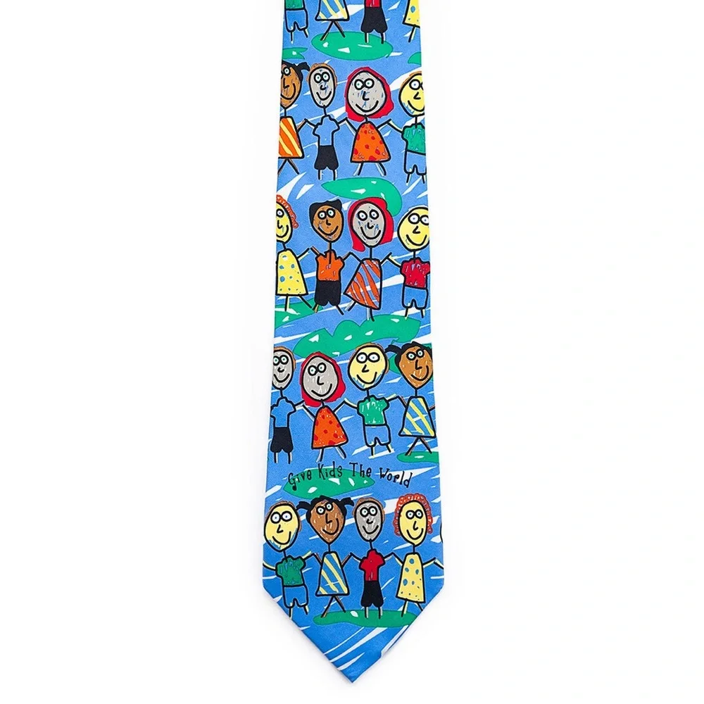 EAGLES WINGS Children's Art Necktie